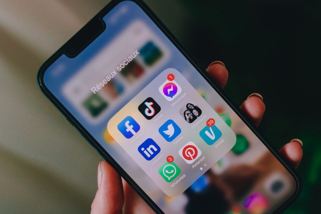 social media reactions on phone