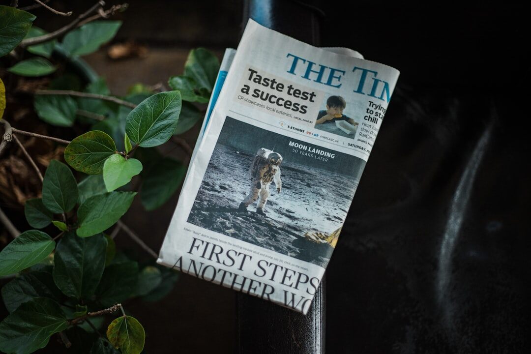 newspaper headline